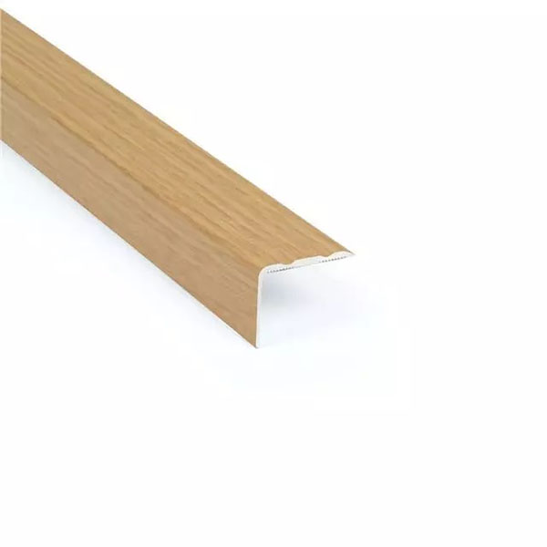 Aluminium Self Adhesive Wood/Metal Effect Flooring Trim Stair Nosing - 0.9 Meter Long