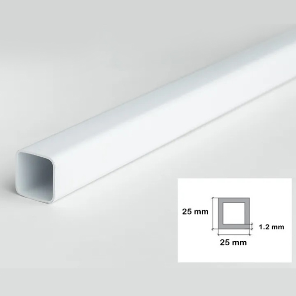 Lightweight & Corrosion Resistance 1m Plastic Square Tubes / Square PVC Pipe