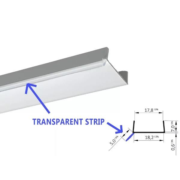 1m PVC Sealing Strip for MDF Kickboard Plinth Panels