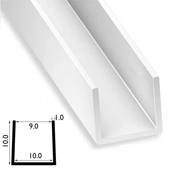 1m Corrosion Resistant PVC Square Profile Strip