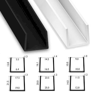 1m Corrosion Resistant PVC Square Profile Strip