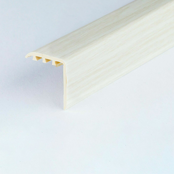 45mm x 22mm UPVC Stair Nosing for Wooden and Laminate Stairs with Edge Protection