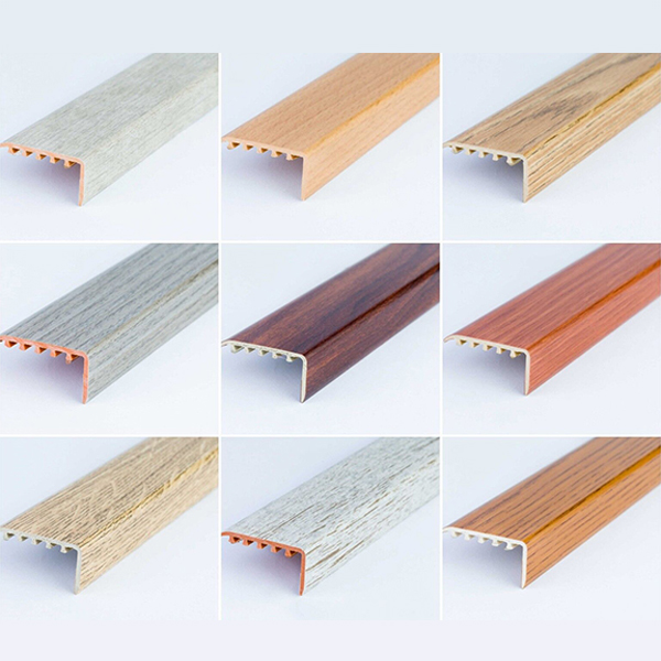 45mm x 22mm UPVC Stair Nosing for Wooden and Laminate Stairs with Edge Protection