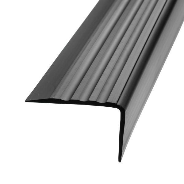 50mm x 40mm Self Adhesive PVC Non-Slip Stair Nosing Rubber Angle