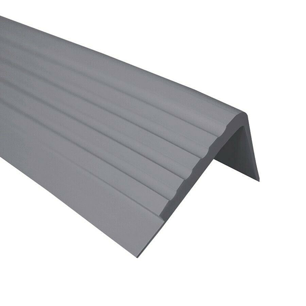 PVC Non Slip Rubber Stair Nosing Edge Trim Angle Step Edging - 50 x 45mm 