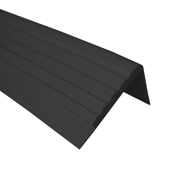 PVC Non Slip Rubber Stair Nosing Edge Trim Angle Step Edging - 50 x 45mm 