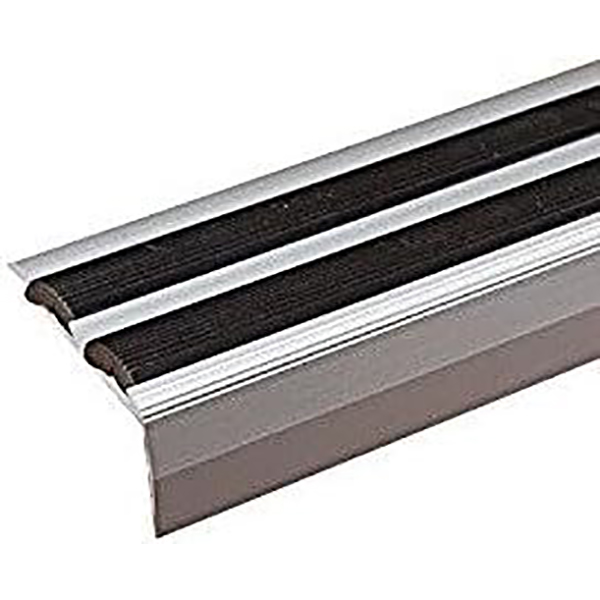 Aluminium Anti-Slip Step Edge Noising with Non - Slippery Rubber Insert