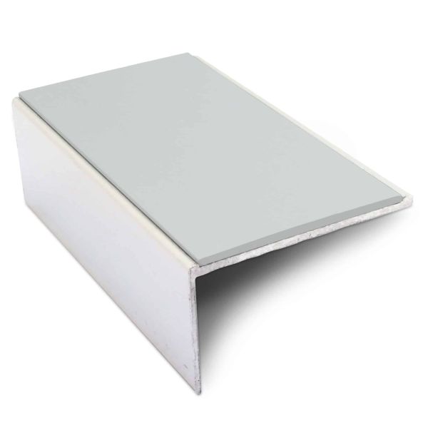 56mm x 32mm Aluminium Commercial Stair Nosing With Non Slip PVC Insert 