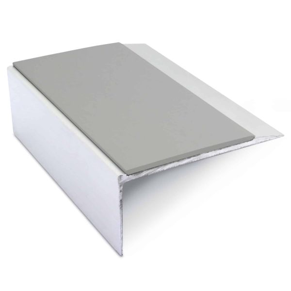 Aluminium Anti Slip Stair Nosing 66mm x 32mm Edge Trim With PVC Insert