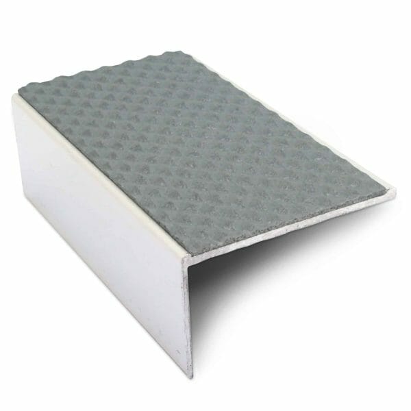 56mm x 32mm Aluminium Non Slip Stair Nosing Edge Trim With PVC Insert 