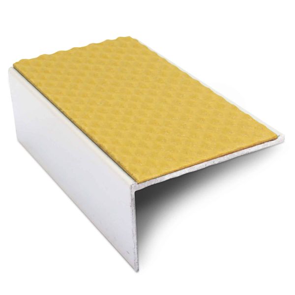 56mm x 32mm Aluminium Non Slip Stair Nosing Edge Trim With PVC Insert 