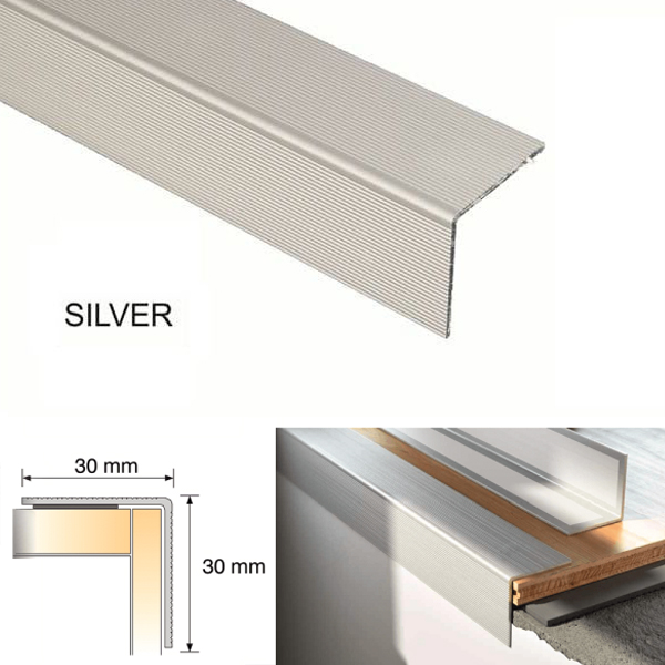 Aluminium Self Adhesive Stairs Nosing For Tiles And Perfect Finish