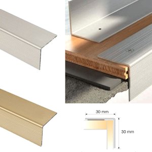 Aluminium Self Adhesive Stairs Nosing For Tiles And Perfect Finish