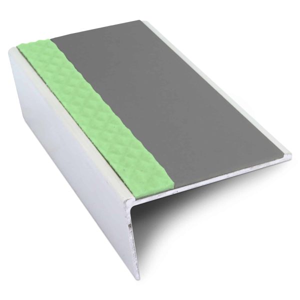 57mm x 32mm Aluminium Stair Nosing With Anti Slip PVC Insert