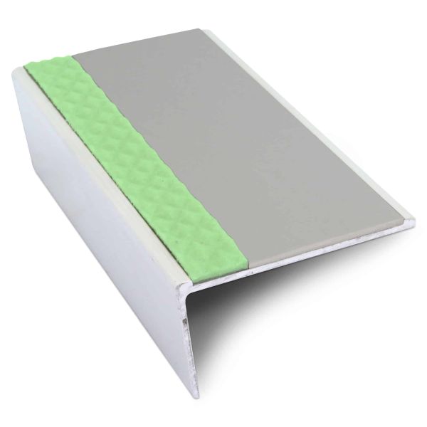 57mm x 32mm Aluminium Stair Nosing With Anti Slip PVC Insert