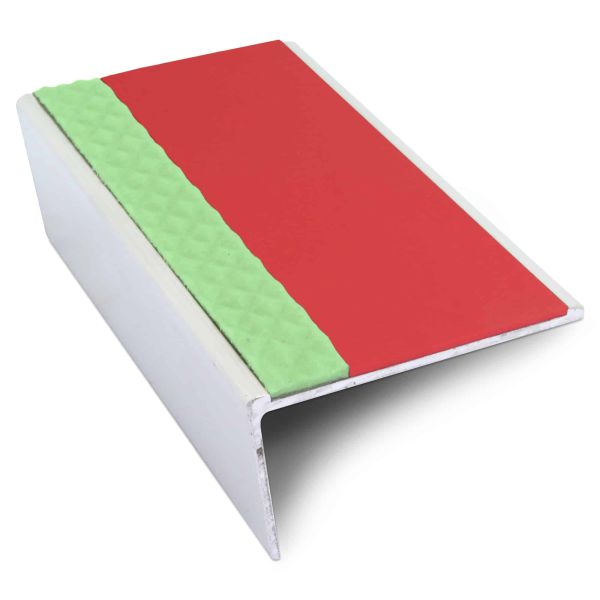 57mm x 32mm Aluminium Stair Nosing With Anti Slip PVC Insert