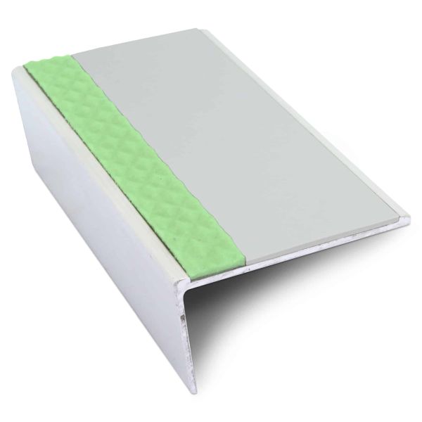 57mm x 32mm Aluminium Stair Nosing With Anti Slip PVC Insert