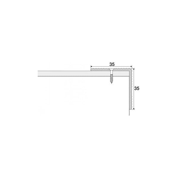  Anodised Aluminium Anti Slip Edge Trim Stair Nosing