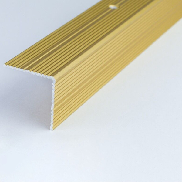 Flawless Stair Finish with Anodised Aluminium Ribbed Treads Stair Nosing