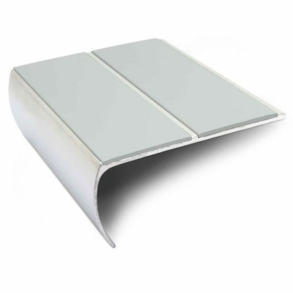 87mm x 40mm Aluminium Anti-Slip Commercial Stair Nosing with PVC Insert