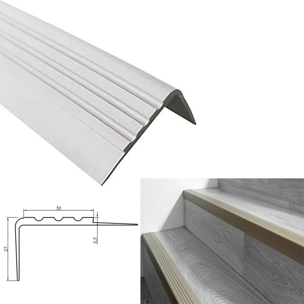 Anti Slip Bullnose Stair Nosing Rubber Angle Step Edge 