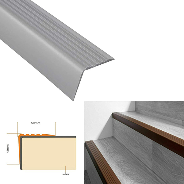 Durable PVC Stair Nosing for Safe and Versatile Indoor Step Protection