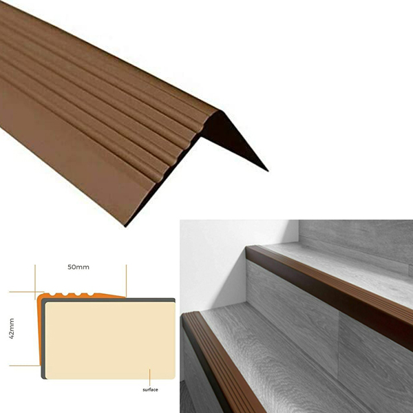 Durable PVC Stair Nosing for Safe and Versatile Indoor Step Protection