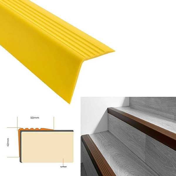 Durable PVC Stair Nosing for Safe and Versatile Indoor Step Protection