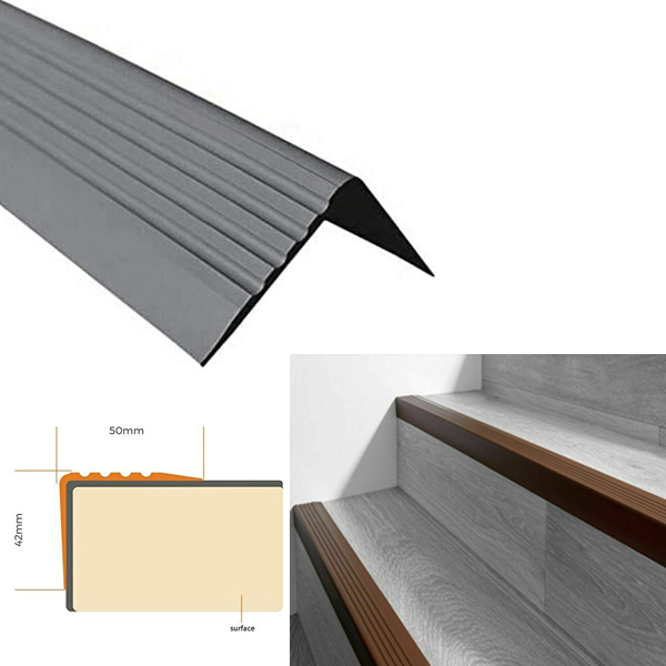 Durable PVC Stair Nosing for Safe and Versatile Indoor Step Protection