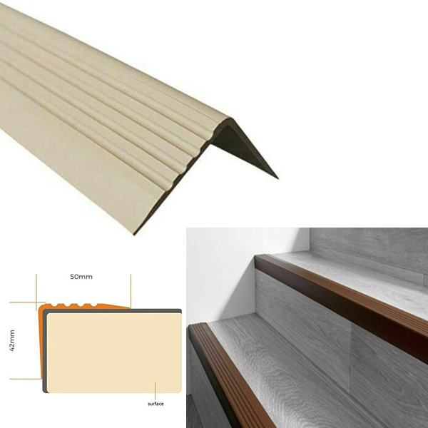 Durable PVC Stair Nosing for Safe and Versatile Indoor Step Protection