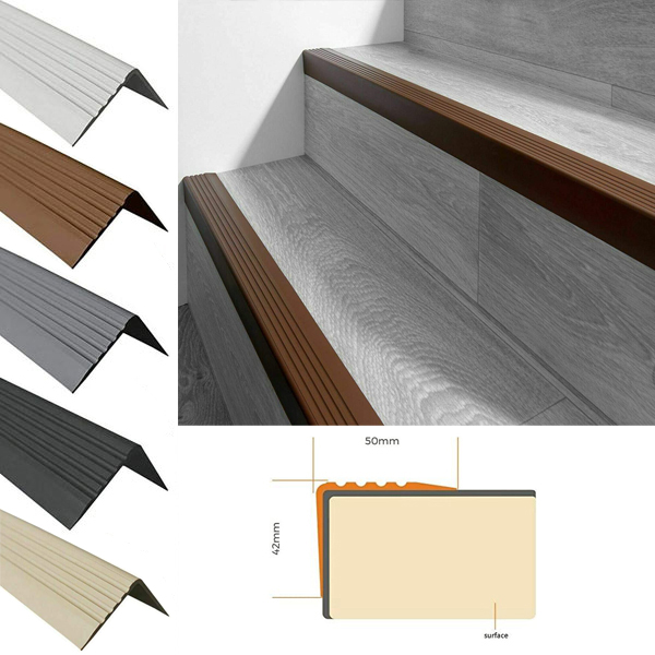 Durable PVC Stair Nosing for Safe and Versatile Indoor Step Protection