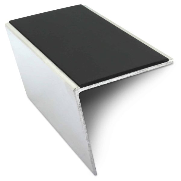 Commercial Aluminium Anti Slip Stair Nosing 57mm x 55mm With PVC Insert