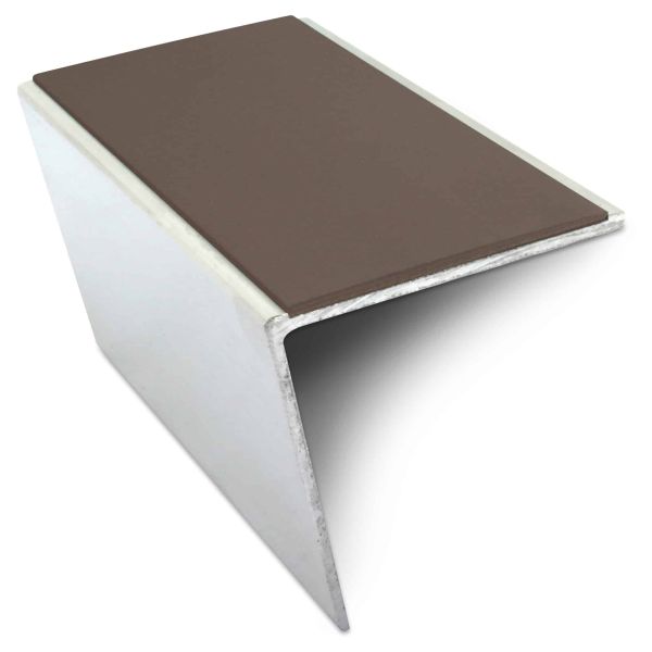 Commercial Aluminium Anti Slip Stair Nosing 57mm x 55mm With PVC Insert