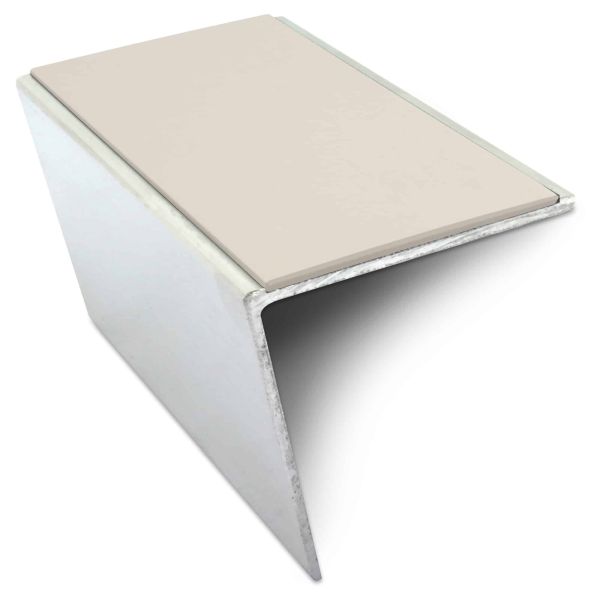 Commercial Aluminium Anti Slip Stair Nosing 57mm x 55mm With PVC Insert