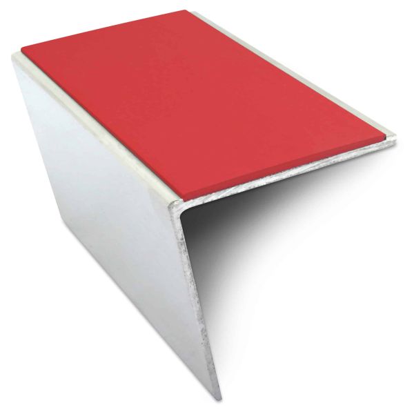 Commercial Aluminium Anti Slip Stair Nosing 57mm x 55mm With PVC Insert