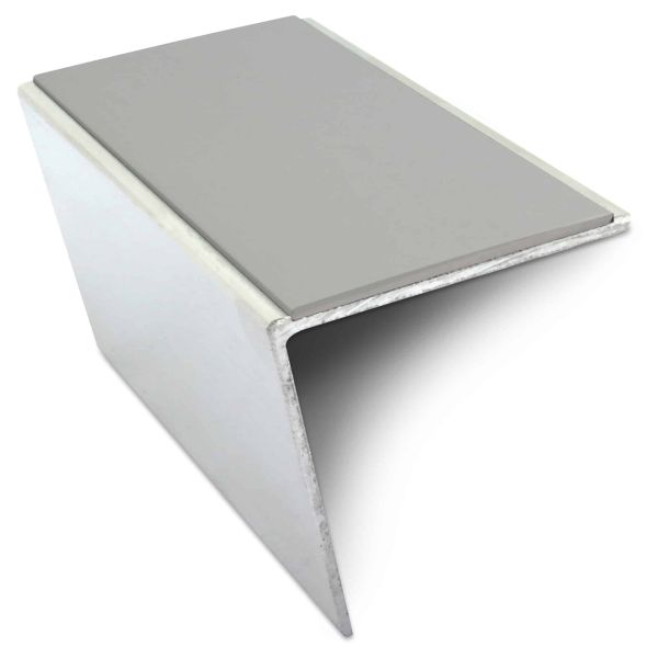 Commercial Aluminium Anti Slip Stair Nosing 57mm x 55mm With PVC Insert