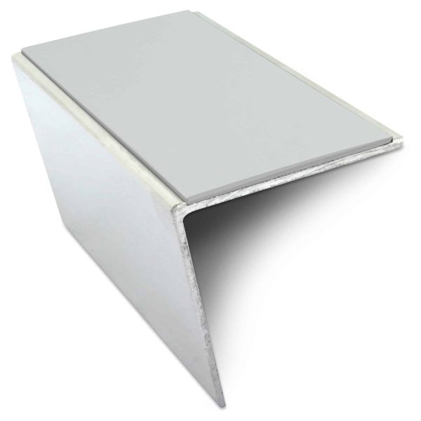 Commercial Aluminium Anti Slip Stair Nosing 57mm x 55mm With PVC Insert