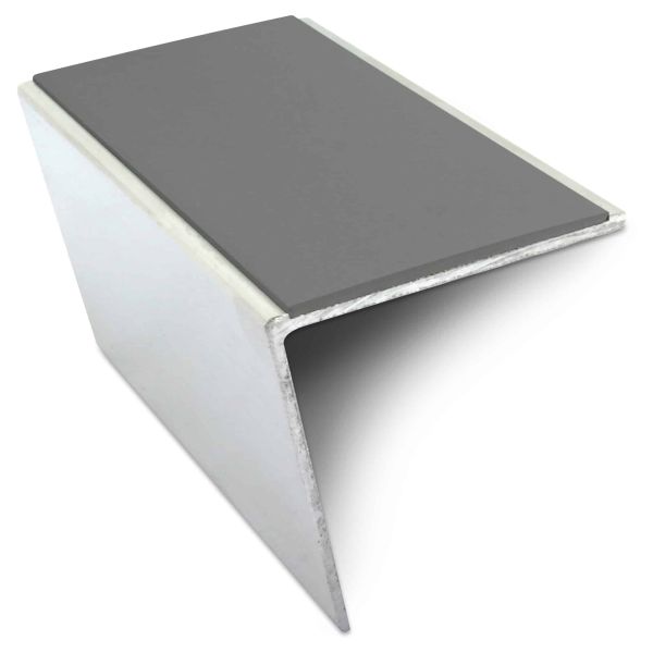 Commercial Aluminium Anti Slip Stair Nosing 57mm x 55mm With PVC Insert