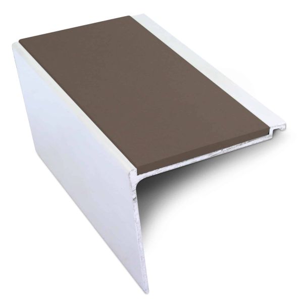  60mm x 55mm Commercial Non Slip Stair Nosing PVC Insert Edge Protection