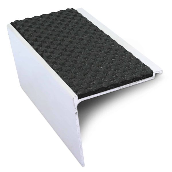 Non Slip 60mm x 55mm Commercial Tredsafe Stair Nosing With PVC Insert 