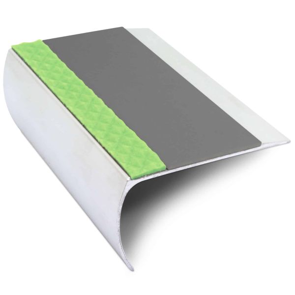 69mm x 40mm Non Slip Commercial Stair Nosing Edge Trim With PVC Insert 