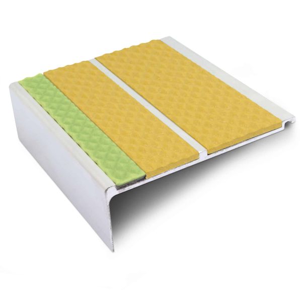 Commercial Tredsafe Stair Nosing 91mm x 32mm with PVC Insert for Step Edge Protection