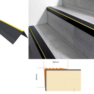 PVC Profile Anti Slip Bullnose Stair Nosing