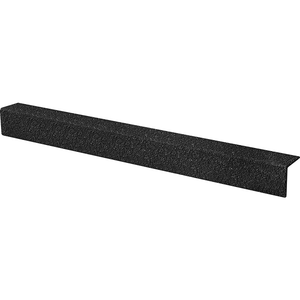 Medium 55mm x 55mm Non-Slip GRP Stair Nosing Black Cover 