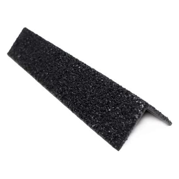 Medium 55mm x 55mm Non-Slip GRP Stair Nosing Black Cover 