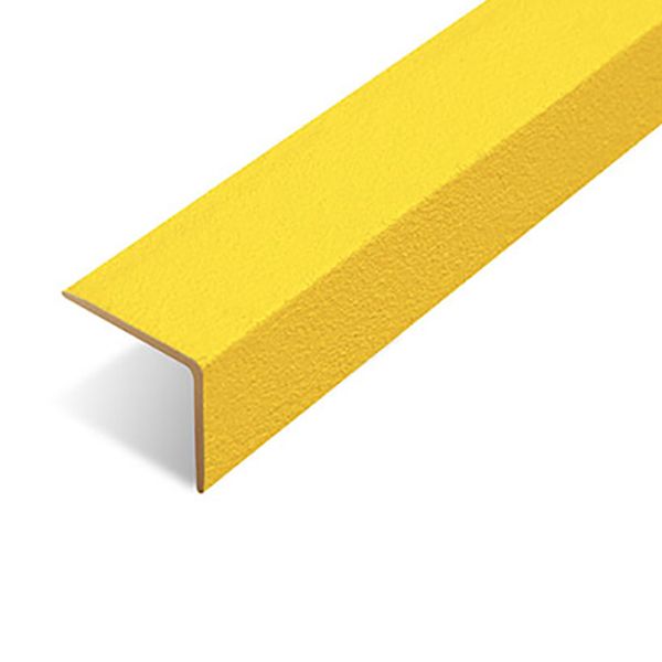 70mm x 30mm Anti-Slip Medium Grit Stair Nosing Yellow Cover 