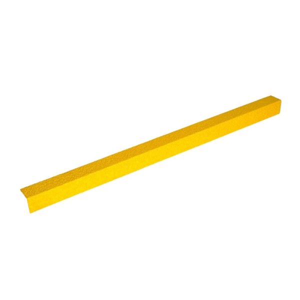 70mm x 30mm Anti-Slip Medium Grit Stair Nosing Yellow Cover 