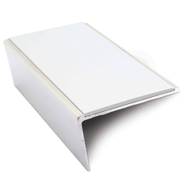 57mm x 32mm Non-Slip Aluminium Commercial Stair Nosing Edge Trim with PVC Insert