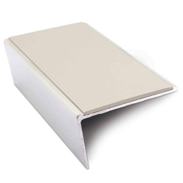 57mm x 32mm Non-Slip Aluminium Commercial Stair Nosing Edge Trim with PVC Insert