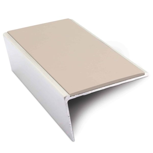 57mm x 32mm Non-Slip Aluminium Commercial Stair Nosing Edge Trim with PVC Insert